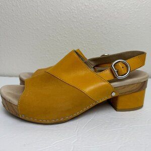 Dansko Madalyn Sandal Nubuck Clogs Slingback Size EU 38